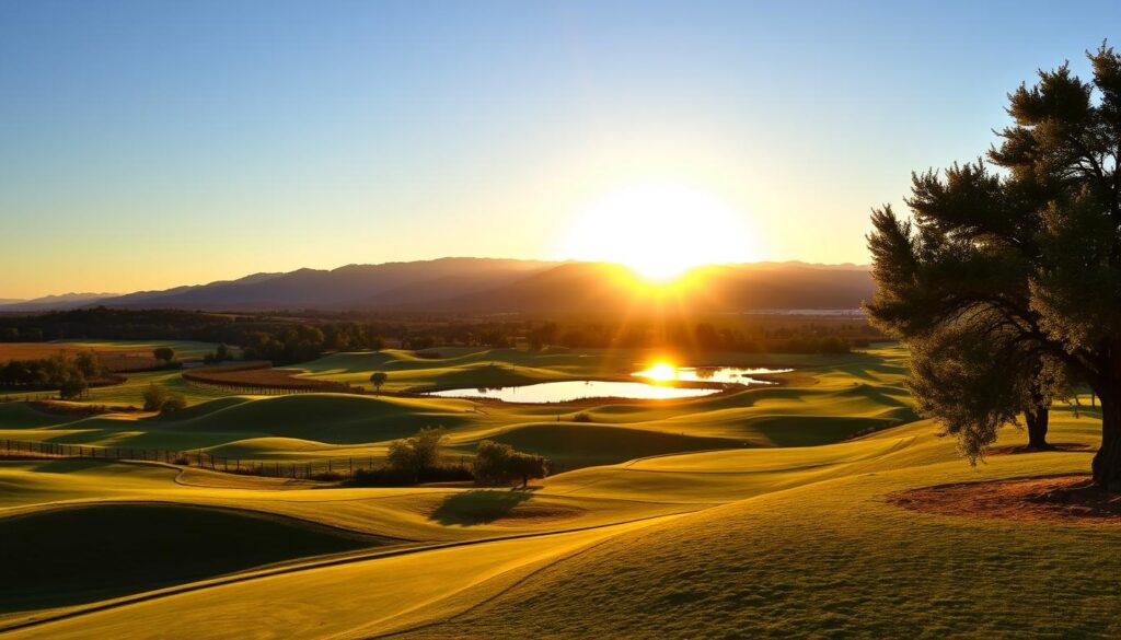 Scenic views of Temecula golf courses