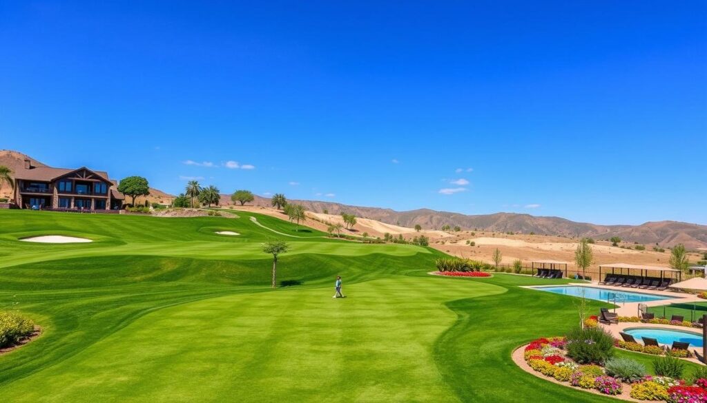 Semi-private golf course amenities