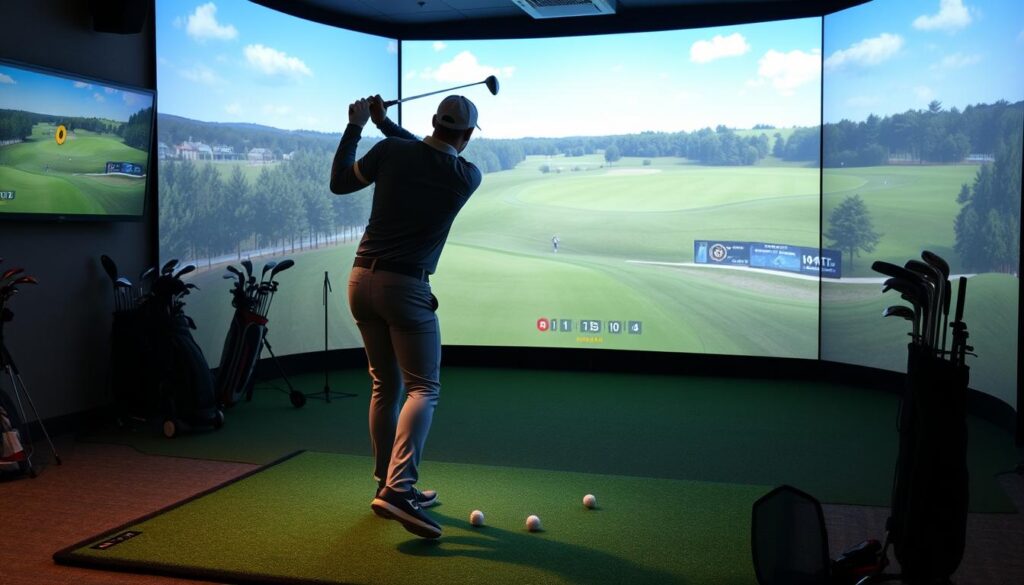 Simulator golf tips for skill improvement