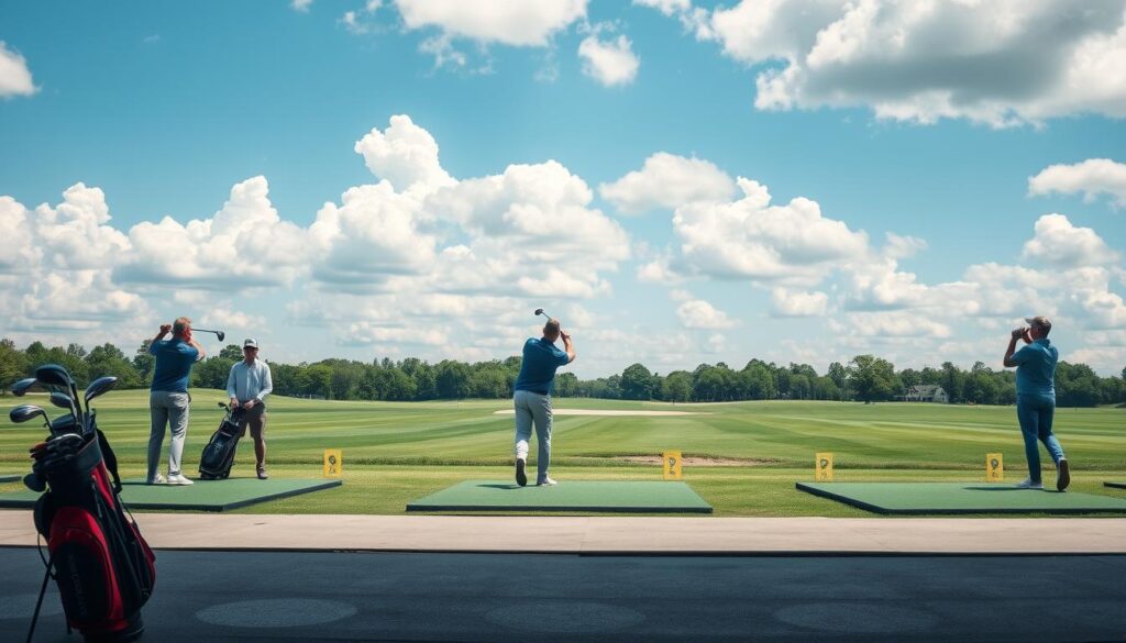 Targeted practice at driving range