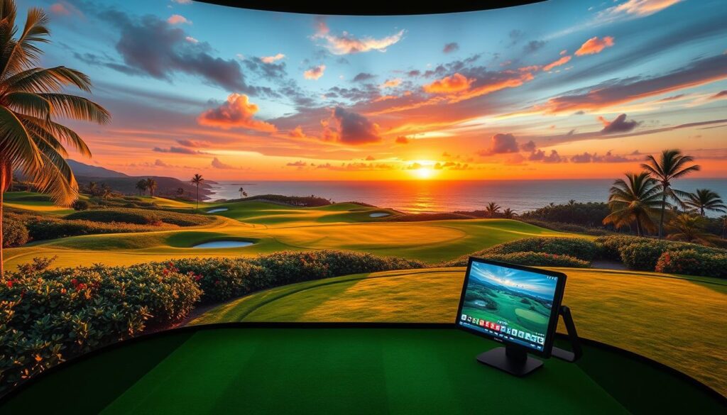 Virtual golf travel experience